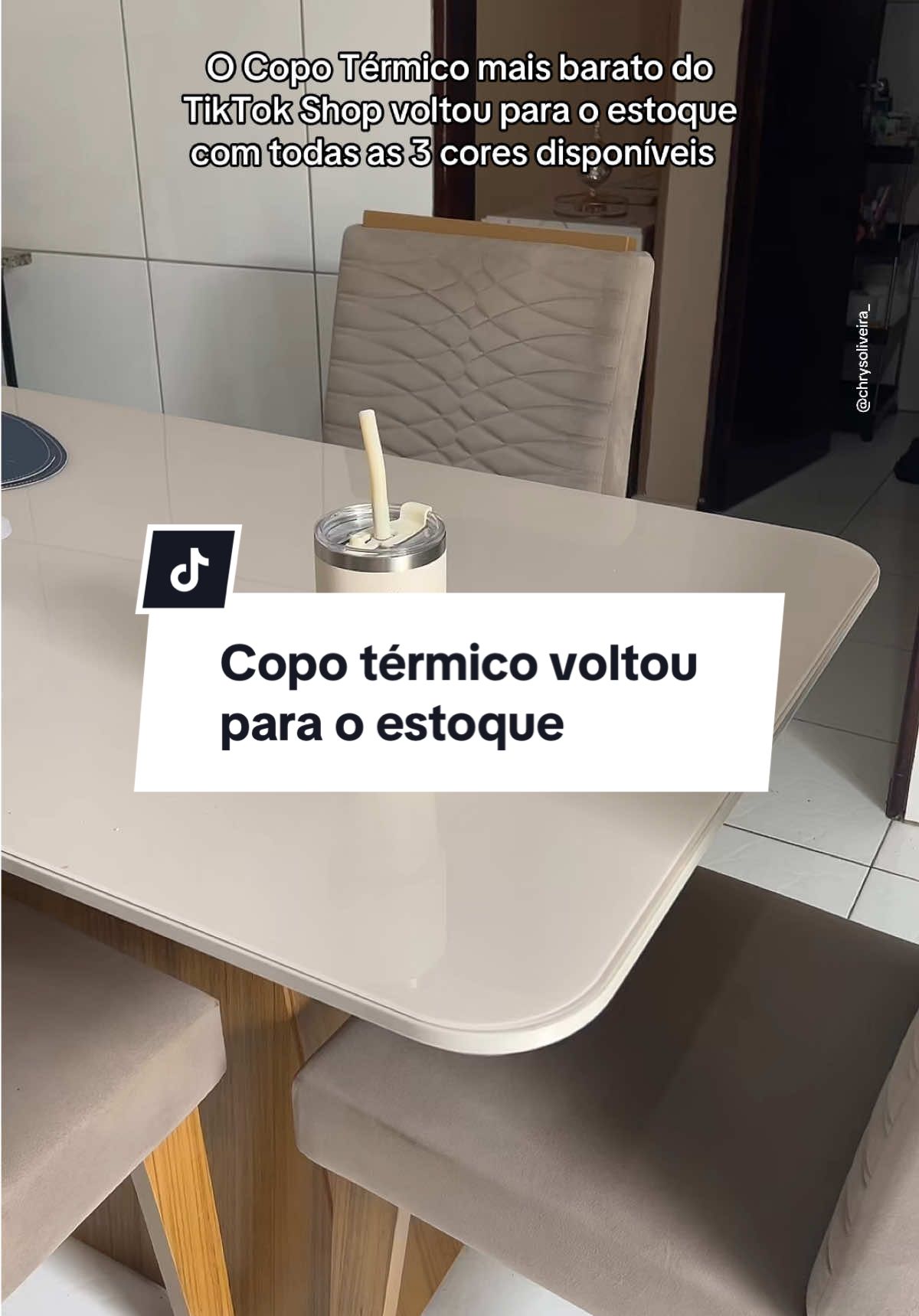 Eu amo esse modelo de copo térmico! #tiktoshop #copotermico #copoinox304 
