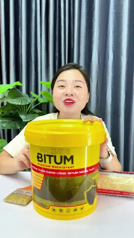 Keo đen chống thấm gốc Bitum chống thần nền nhà, sàn mái, bê tông, vết nứt tiện lợi #keochongtham #keodenchongtham #chongtham #xuhuong #bongbuongbinh