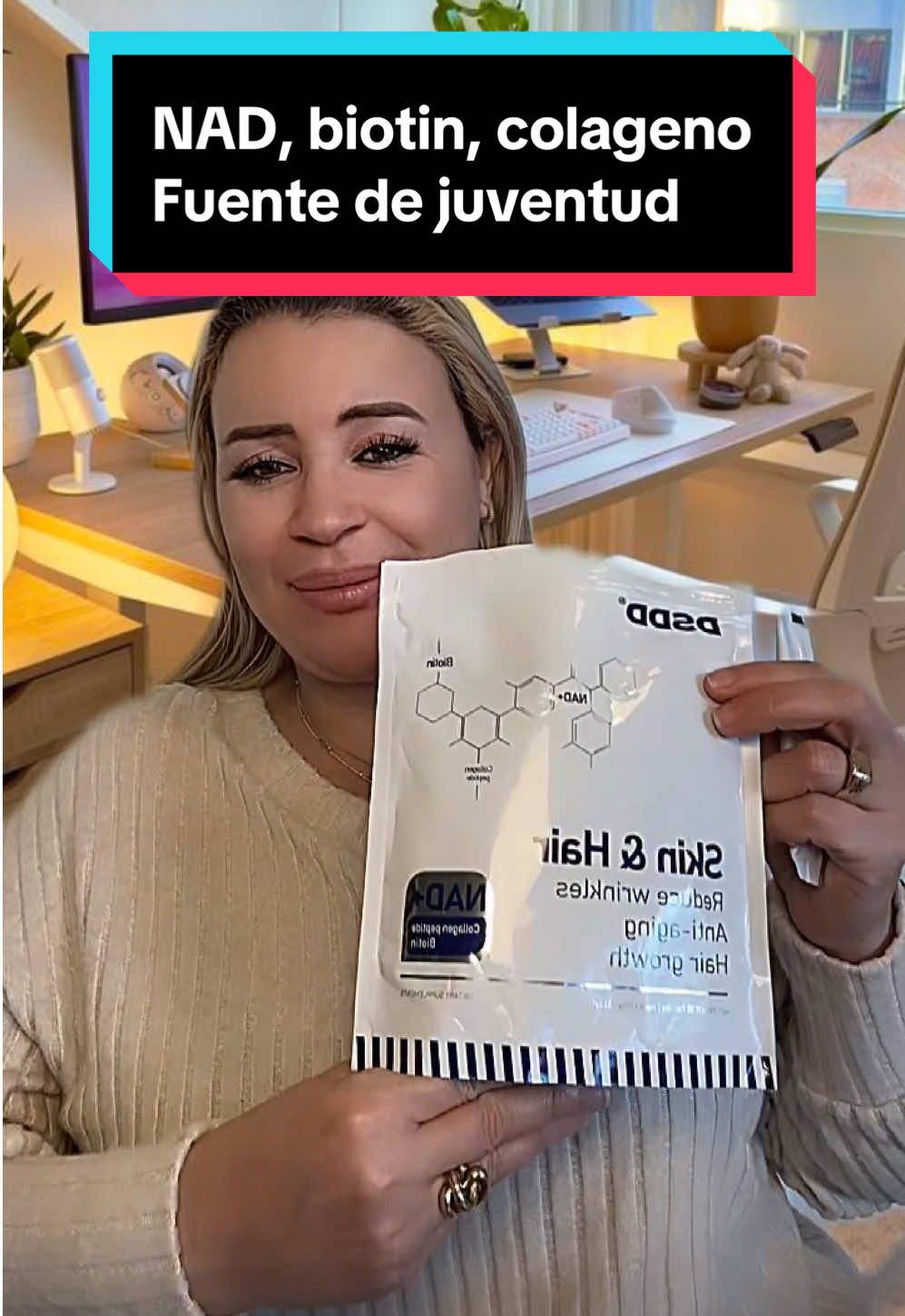 NAD, biotin y colageno para tu piel uñas y cabello rejuvenecido completamente #fuente de juventud 
