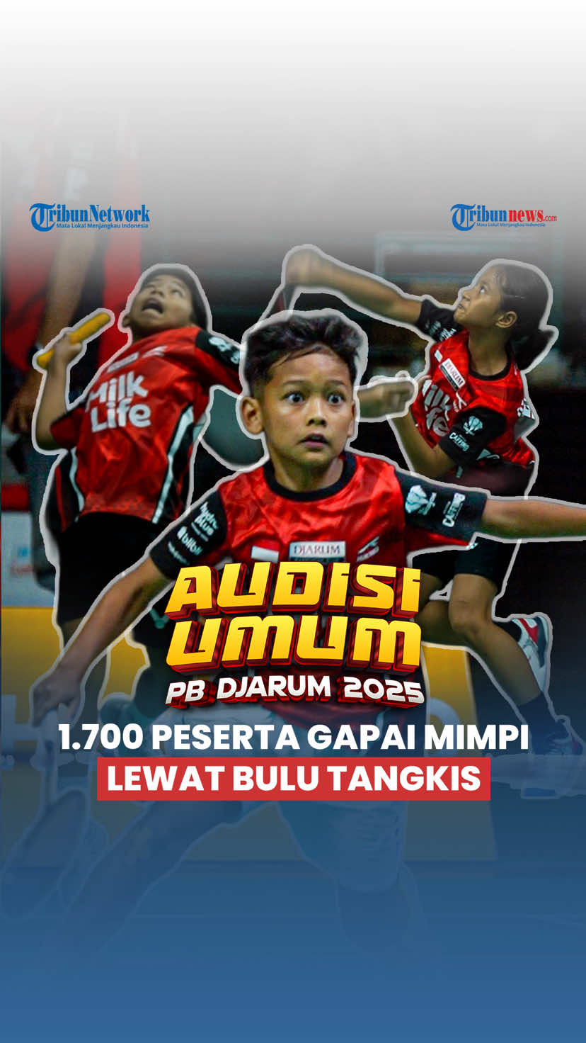 Kejayaan bulutangkis Indonesia tidak lahir begitu saja, melainkan ditempa sejak usia dini. Melalui Audisi Umum PB Djarum 2025, sebanyak 1.729 atlet muda menyalakan asa, berjuang, dan menunjukkan potensi terbaiknya. Inilah wujud nyata komitmen @pbdjarumofficial menjaga estafet prestasi agar api kejayaan bulutangkis Indonesia tetap menyala. 🏸✨ #tribunnews #AudisiUmumPBDjarum2025 #BulutangkisIndonesia  #TeruskanSemangatJuara #TeruskanSemangatBersama