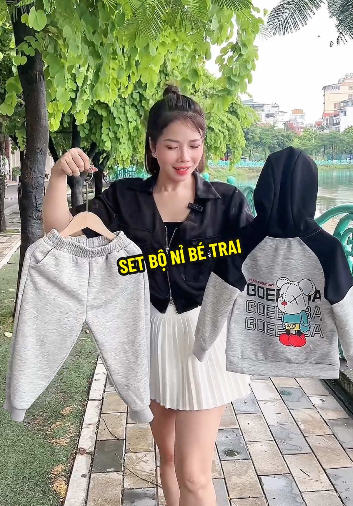 Set bộ nỉ bé trai siêu đẹp ba mẹ ơi! Con mặc thoái mái và ấm nha  #cohuereview #setbo #setbothudongchobe #setbonibetrai 