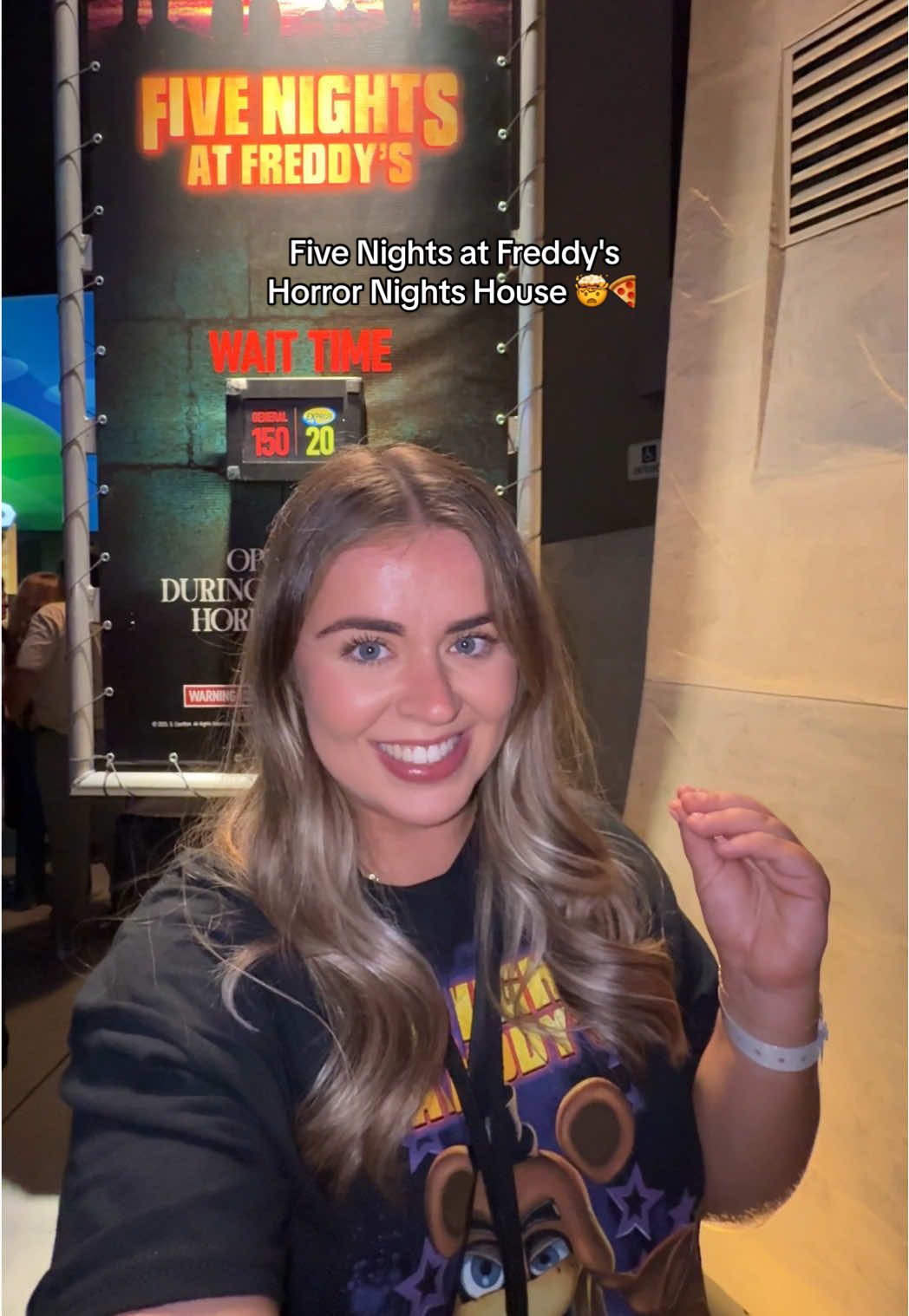 Come with us into the Five Nights at Freddy's house 🤯🍕 AD PR trip | Who can count how many times we said 'crazy' 🤣 As fans of the @Five Nights at Freddy's Movie & game this was so cool to see!! 👏🏼 #UniStudios #USHHHN #HHN2025 #nathanandgrace #fivenightsatfreddys @Universal Studios Hollywood @Halloween Horror Nights 