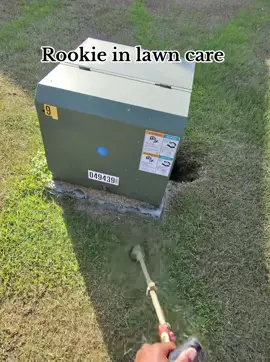 Rookie in lawn care. 