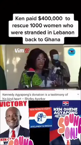 The generosity of Ken Ohene Agyapong is public knowledge and the donation is a testimony of his kind heart - Hon Shirley Ayorkor Ken has always been kind to people who are in need. The happiness and well-being of people are his priority. He cares. #ken2028 #VoteKen #UnityTour #GetKennected 