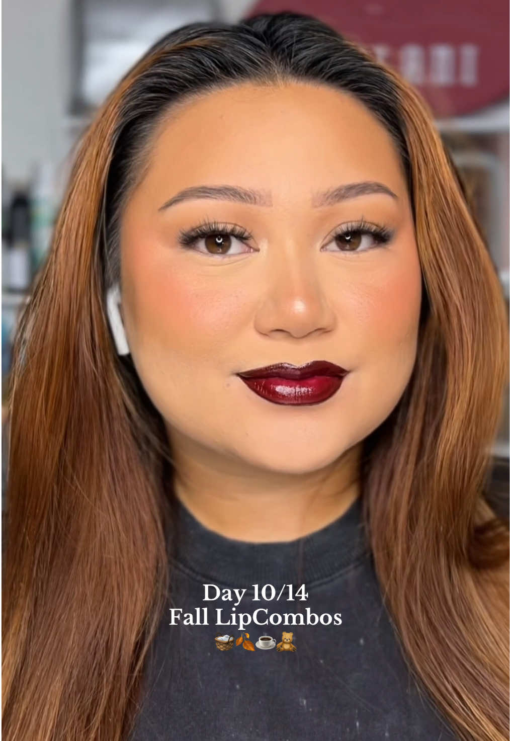 This might be my favorite one so far??! 🤭  @Maybelline NY lifter liner in Cross The Line @COVERGIRL lipstick in Mulberry #lipcombo #falllipcombo #fallmakeup #lips #makeup 