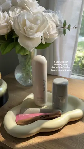 My fave @rhode skin products and what I’d recommend trying first if you’re curious about which products you should snag! #rhode #rhodeskin #rhodeskincare 