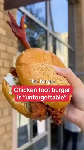 Burger with CHICKEN FOOT poking out of bun slammed by customers who say they don’t need food ‘needing a pedicure’