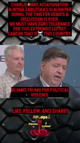 Charlie Kirks assassination  & iryna zarutska's slaughter signal the time for debate & discussion is over. We must have ZERO tolerance  for this extremist Leftist  cancer thatis☠️ this country.