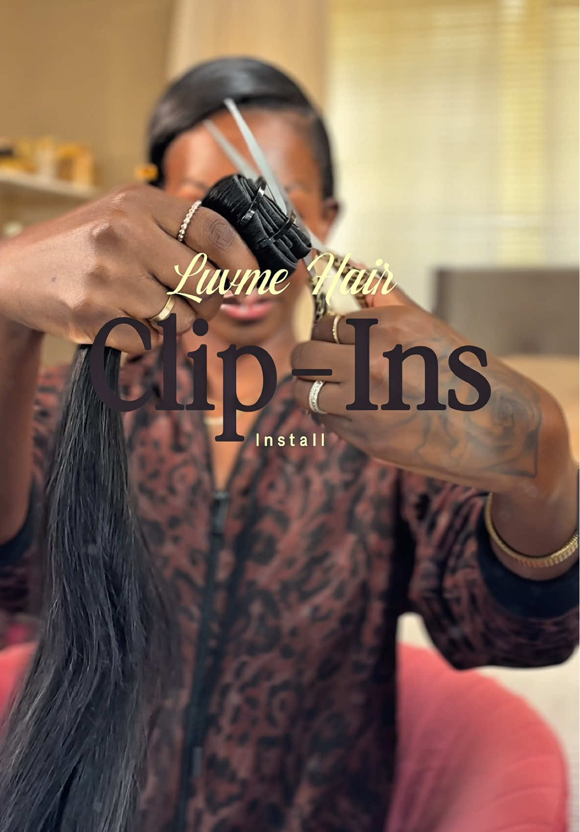 Quick and easy clip in install with the @Luvmehair 😍🤍💜 #luvmehair #luvmeclipin #fyp #hairinspo #blackgirlhair 