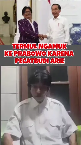 termul ngamuk, karena Budi arie dipecat  #prabowi #budiarie#jokowu