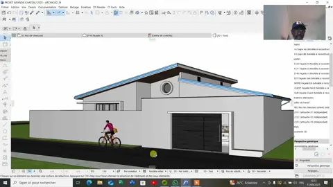 Phase conception d'une villa contemporaine de type T3 CAD STUDIO AGENCE D'ARCHITECTURE  WhatsApp: (+241) 76 50 30 93 Gmail: studiocad22@gmail.com