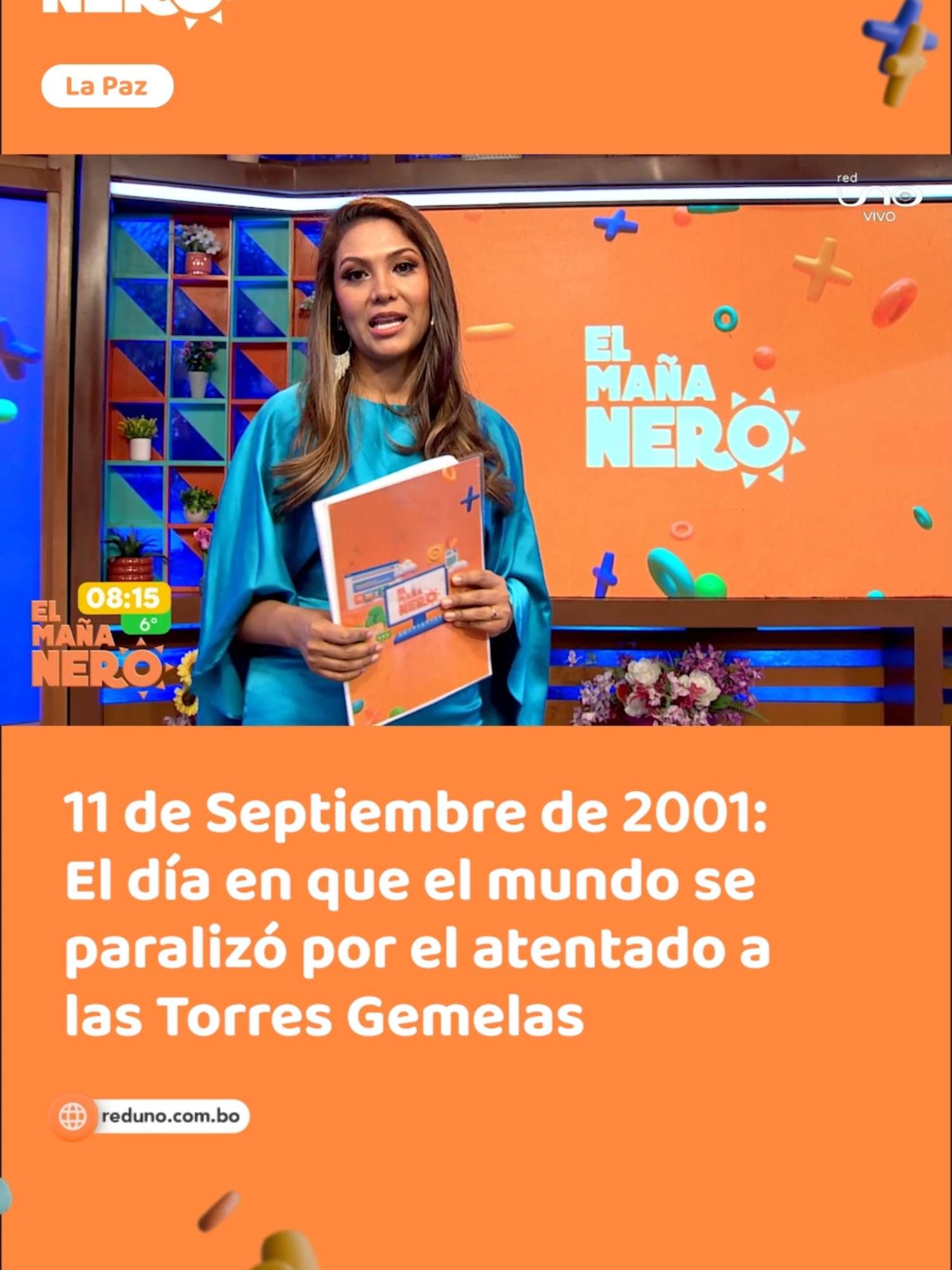 Cronología de lo que sucedió aquél 11 de Septiembre de 2001, el día del atentado a las Torres Gemelas. Presenta: @marcelagonzales84  #ElMañaneroLPZ #RedUno #torresgemelas🏢🏢 #11deseptiembre