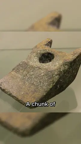 A wedge made of aluminum — found with ancient bones in Romania. Aluminum shouldn’t exist from that time. #ancientmystery #unsolved #strangehistory #weirdfinds #latenighttop5