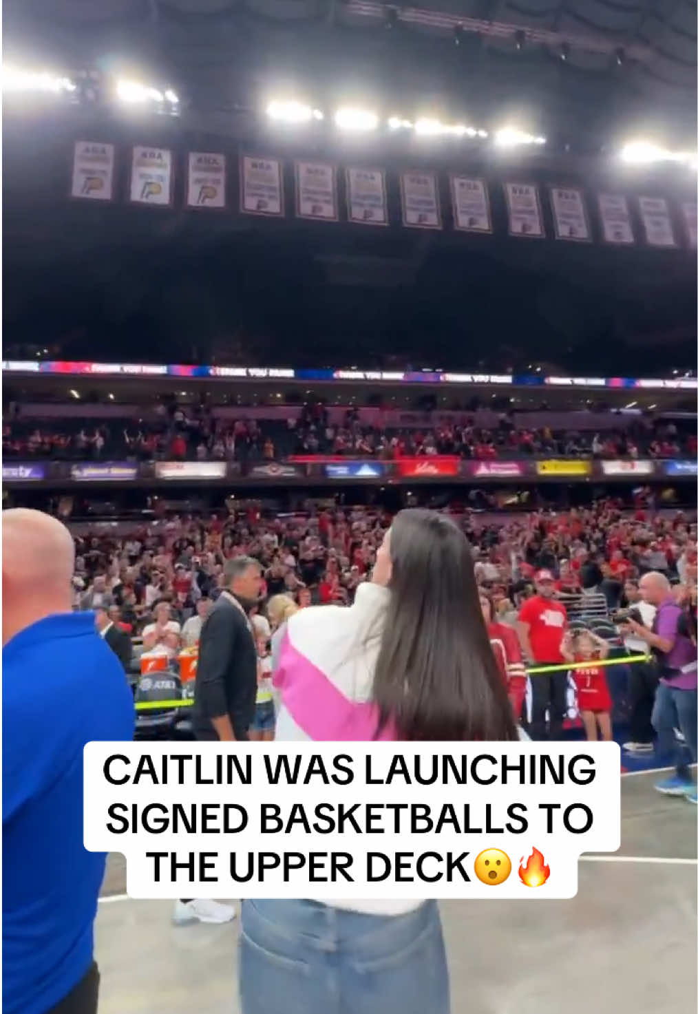 CC showing off her arm strength with these throws 🔥  (via @Indiana Fever ) #caitlinclark #indianafever #WNBA 