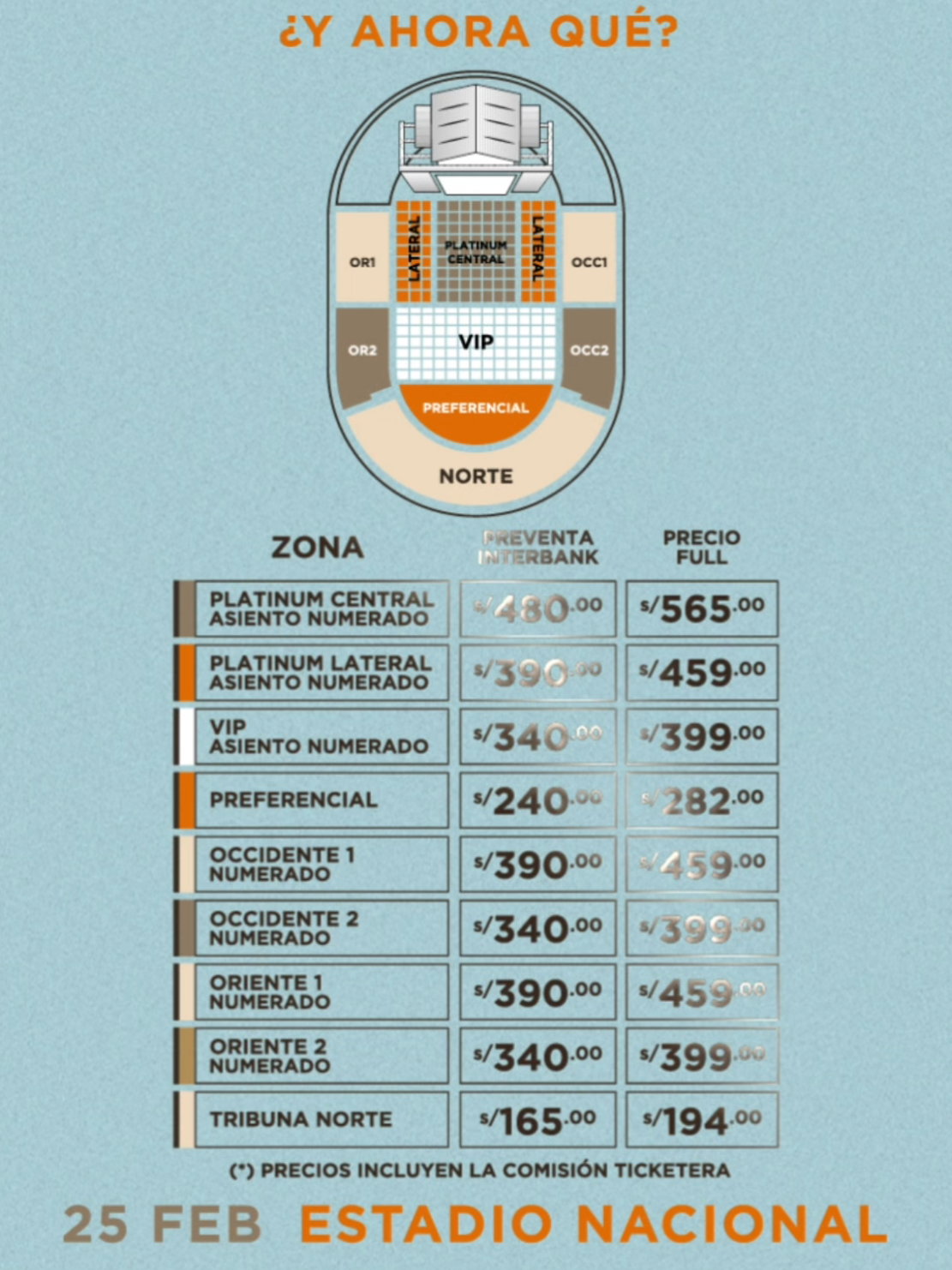 Precios para el concierto de #AlejandroSanz ❤️‍🩹 El cantante y compositor de las canciones que han marcado nuestras vidas llega a Lima para una noche llena de emociones en el Nacional. Conoce los precios para este único e irrepetible concierto. 😍 Alejandro Sanz - Gira 2026 ❤️‍🩹 25 de febrero - Estadio Nacional 🕙 Inicio de preventa 16 de Septiembre - 10:00 AM 👉🏼 Entradas a la venta en Teleticket 🎫 👉🏼 Preventa Interbank: 16 - 17 de septiembre o hasta agotar stock.