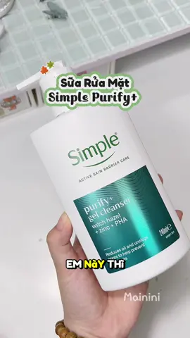 Mấy bạn tham khảo sữa rửa mặt Simple Purify+ nha #dongianlaSimple #damunchonSimple #SkinTwin #hoptaccungUnilever