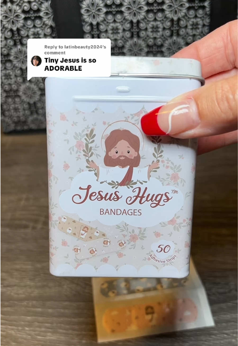 Replying to @latinbeauty2024 so adorable! #jesushugs #bandages #christmasgiftideas 