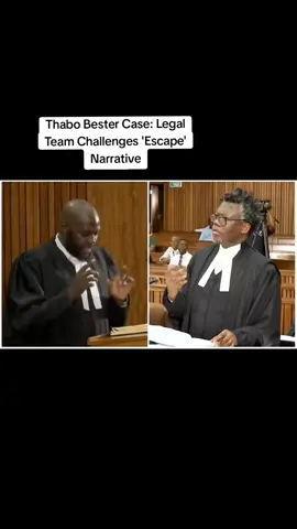 “There is this statement that Thabo Bester Escaped, my lady there are many ways to come out of prison, which it should be proved in trial court, we don't know of Bester got Parole” Thabo Bester's legal counsel Thabo Bester escaped from prison and again you know this is a serious court we are all adults, the man was serving life in prison he got out of it, he was not released by the system so he escaped means let's not play around” Adv #tembekangcukaitobi  #netflix #gauteng #SouthAfrica #newsstories #newsstories #newslivesa #news 