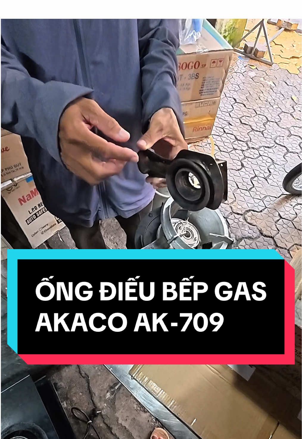 ống điếu bếp gas Akaco AK-709 #linhkienbepga #phukienbepga #linhkienbepgaphuocthanh #phukienbepgaphuocthanh #181dongden 