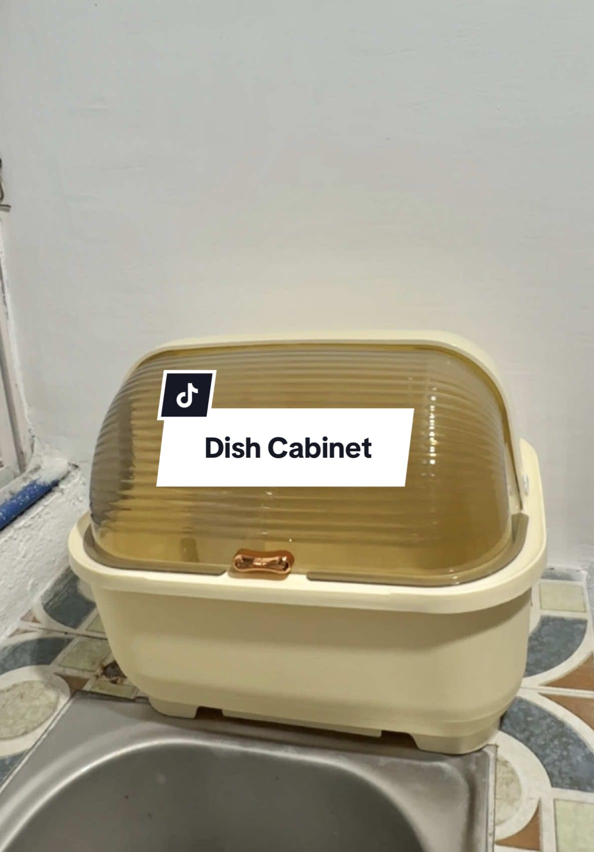 Cute size dish cabinet🫶 #dishcabinet #dishrack #dishorganizer 