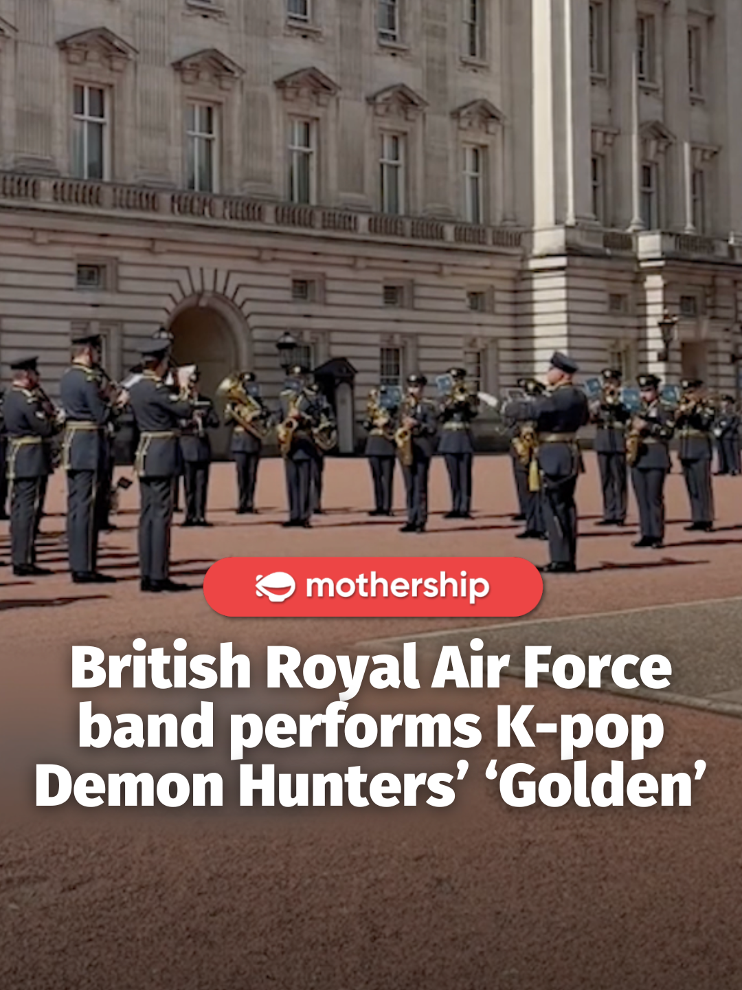 gonna be, gonna be golden 😭😭😭 The song was played outside the Buckingham Palace.  #golden #kpopdemonhunters #fyp 