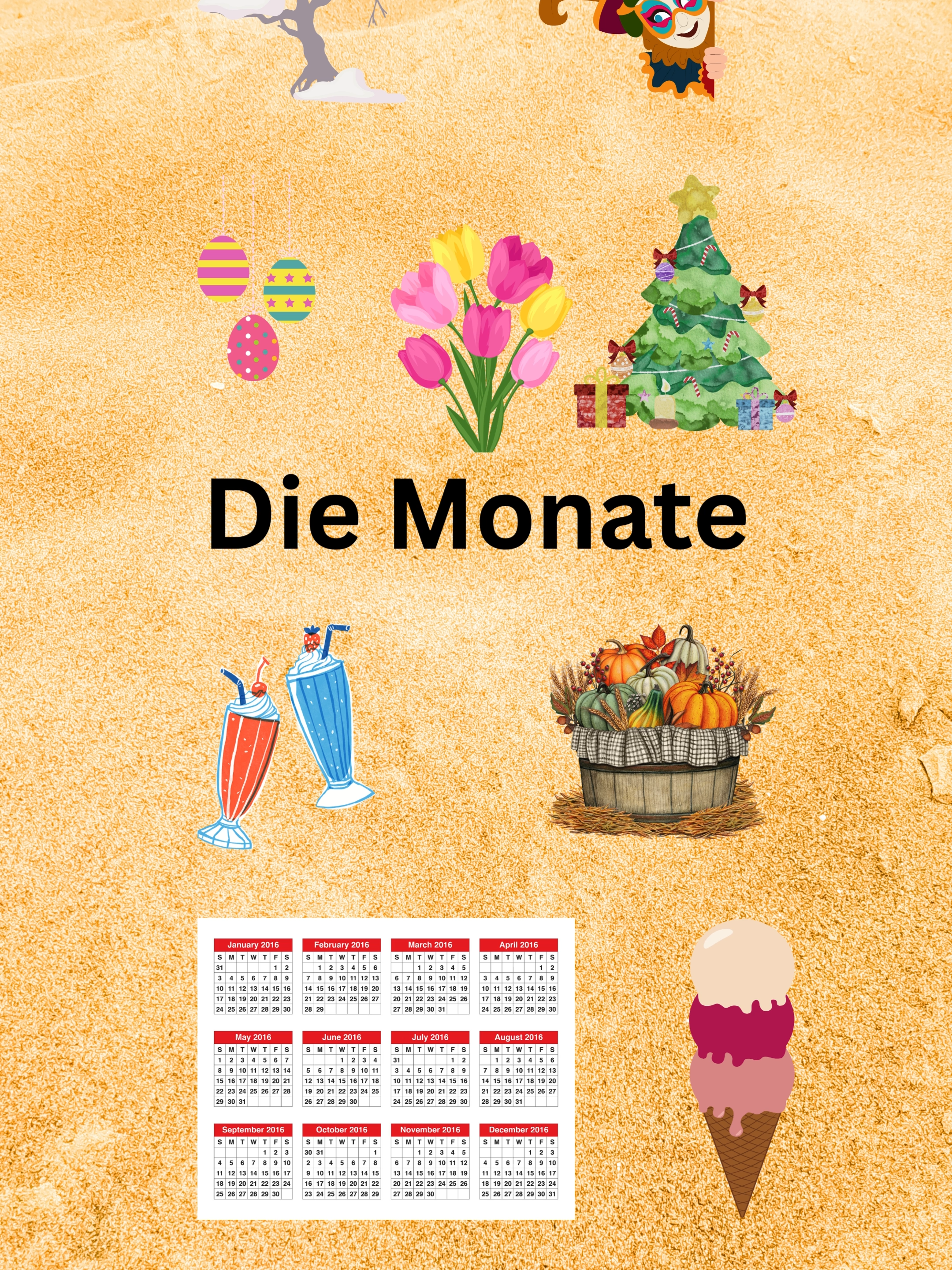 Monate mit Beispielsätzen #deutschlernen #learngerman #aprenderaleman #apprendreallemand #almancaöğreniyorum