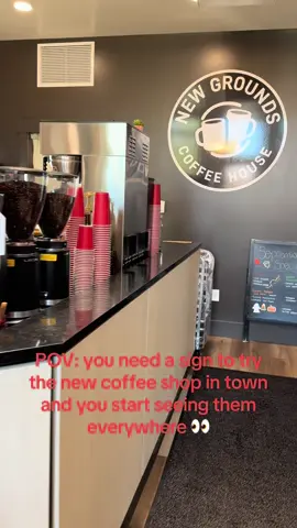 This is your sign 👀☕️ #coffee #coffeeshop #barista #SmallBusiness #localcoffeeshop 