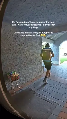 The driver snackbox for the win.  #ringcamera #amazondriver 