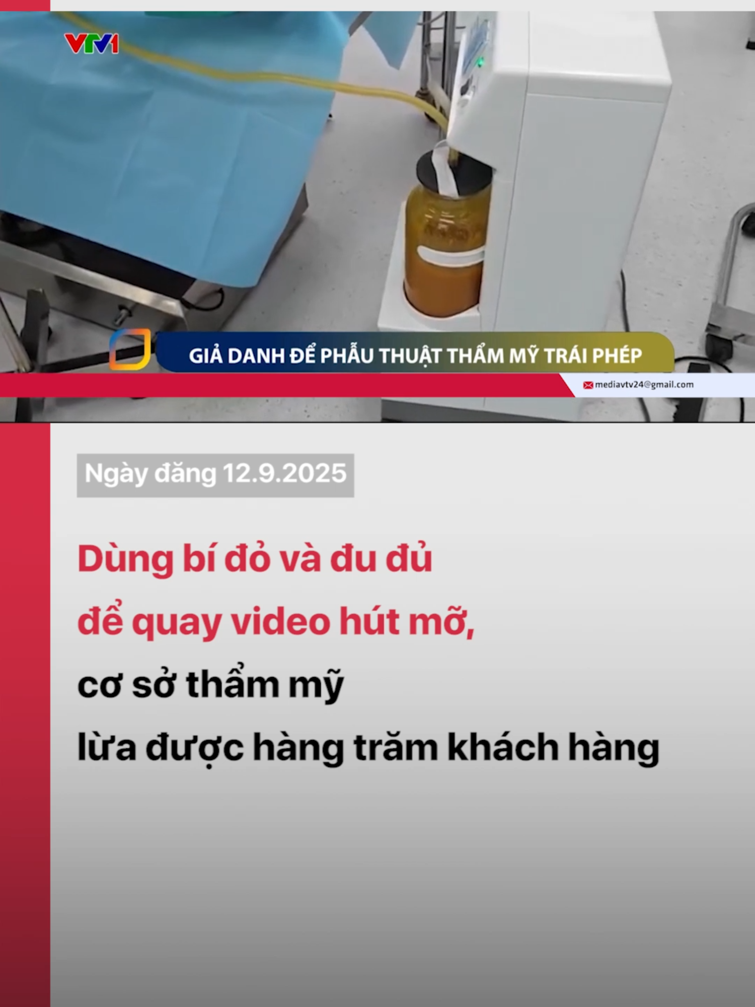Chỉ vài tháng hoạt động, cơ sở này đã thu hút hơn 500 khách hàng, thu lợi bất chính gần 10 tỉ đồng.#TikTok #tiktoknews #vtvdigital #hutmobung #thammyvien