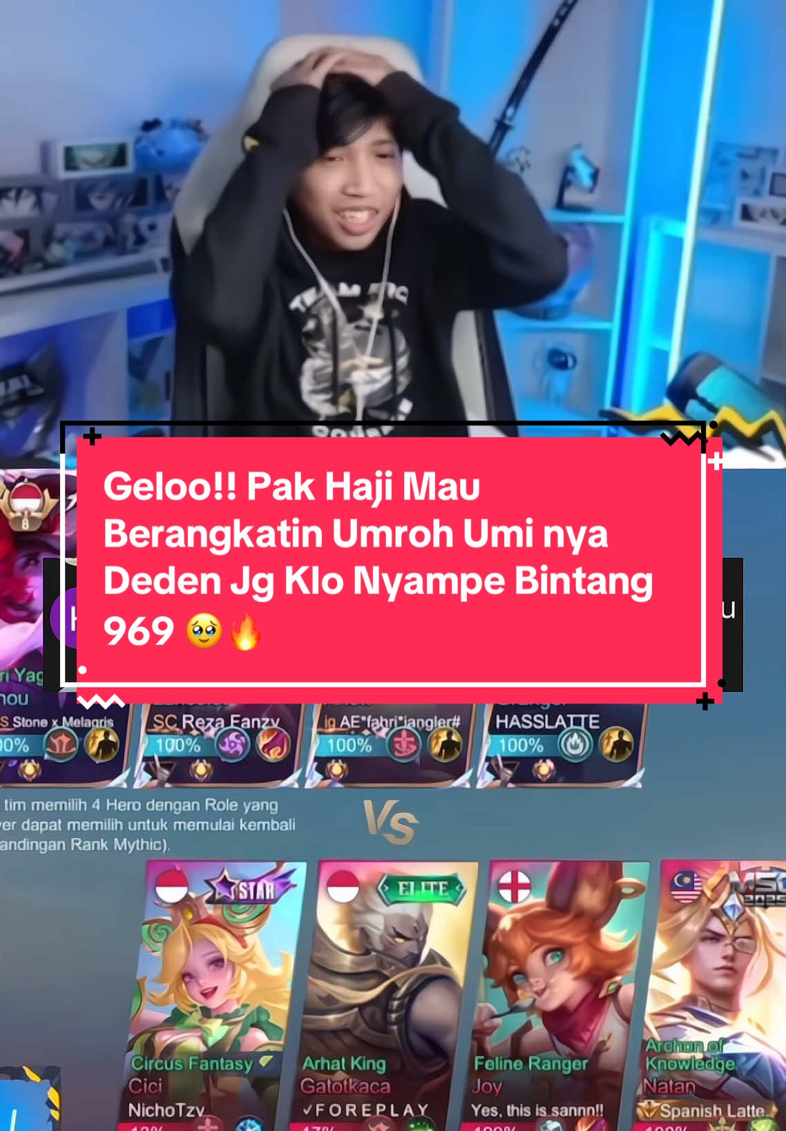 Geloo!! Pak Haji Mau Berangkatin Umroh Umi nya Deden Jg Klo Nyampe Bintang 969 🥹🔥 #rrqclay #hajiputraracing969 #MLBB #MLBBNEXT2025 #NEXTJagoanMabar  