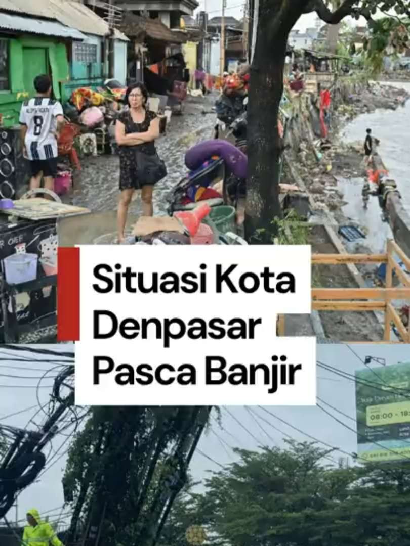 Rumah-rumah warga, pertokoan hingga infrastruktur jalan menjadi paling terdampak dari bencana banjir di Kota Denpasar, Bali. Tercatat ada 81 titik banjir di Denpasar dan berikut kondisinya hari ini, Kamis (11/10). Creator: I Nyoman Adhisthaya Sawitra #banjir #banjirbali #savebali #detikcom #bencanaalam