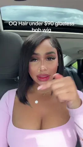 This wig is only under $90 @oqhairshop @oqhairofficial  @OQHAIR US  #tiktokshopwigs #oqhair #gluelesswig #bangwig 
