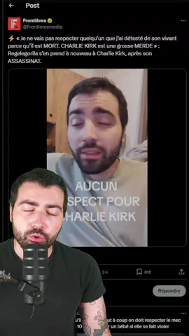 je vais porter plainte vu les mensonges sur moi concernant Charlie Kirk 