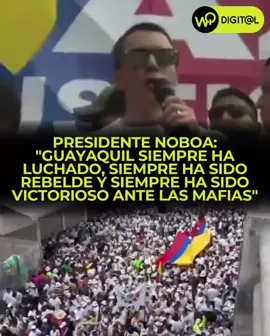 Durante la Marcha por la Paz y la Justicia, el presidente Daniel Noboa destacó la fortaleza histórica de la ciudad: 🗣️ “Guayaquil siempre ha luchado, siempre ha sido rebelde y siempre ha sido victorioso ante las mafias”. 💪 Un mensaje de unidad y determinación para seguir trabajando por un Ecuador más seguro y justo. #MarchaPorLaPazYLaJusticia #DanielNoboa #Guayaquil #EcuadorUnido