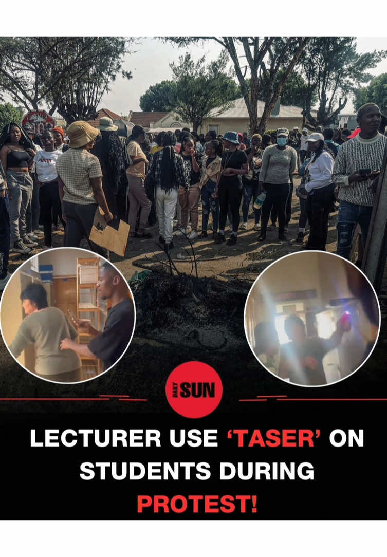WATCH: Lecture use taser on students! Tensions escalated when a lecturer reportedly used a taser in an attempt to remove students from the premises during a students strike at Westcol TVET College in Krugersdorp, Gauteng on Thursday, September 11. Students say they’re facing a financial crisis allegedly caused by the mismanagement of Nsfas funds. Despite submitting documents on time, students report months-long delays, insufficient allowances, and unanswered appeals, leaving many without food, transport, or secure accommodation. This also pushes them to the brink of eviction, while others are forced to miss lessons.  Video by Rejoice Ndlovu Story link in bio.  #westcoltvetcollege #krugersdorp #NSFAS #allowances #students