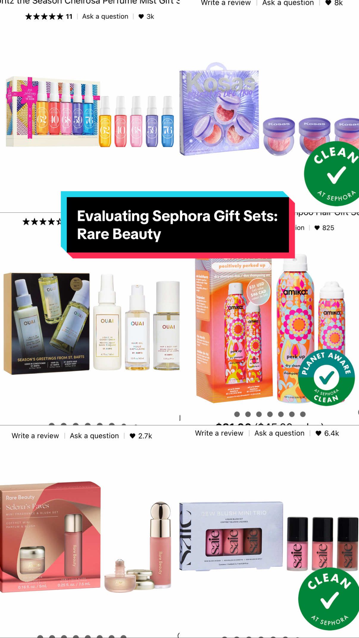 Starting a new series where i break down all of the holiday sets that have been released at Sephora. I considered doing this last year but wasn't taking content creation seriously and never did. I have worked at Sephora for 2 years now and I know these gift set like the back of my hand. Going through every @Rare Beauty gift set and telling you what's worth your money  #sephora #sephoragiftsets #rarebeauty #holidaysets #makeup  Sephora employee, makeup series, holiday gift sets   