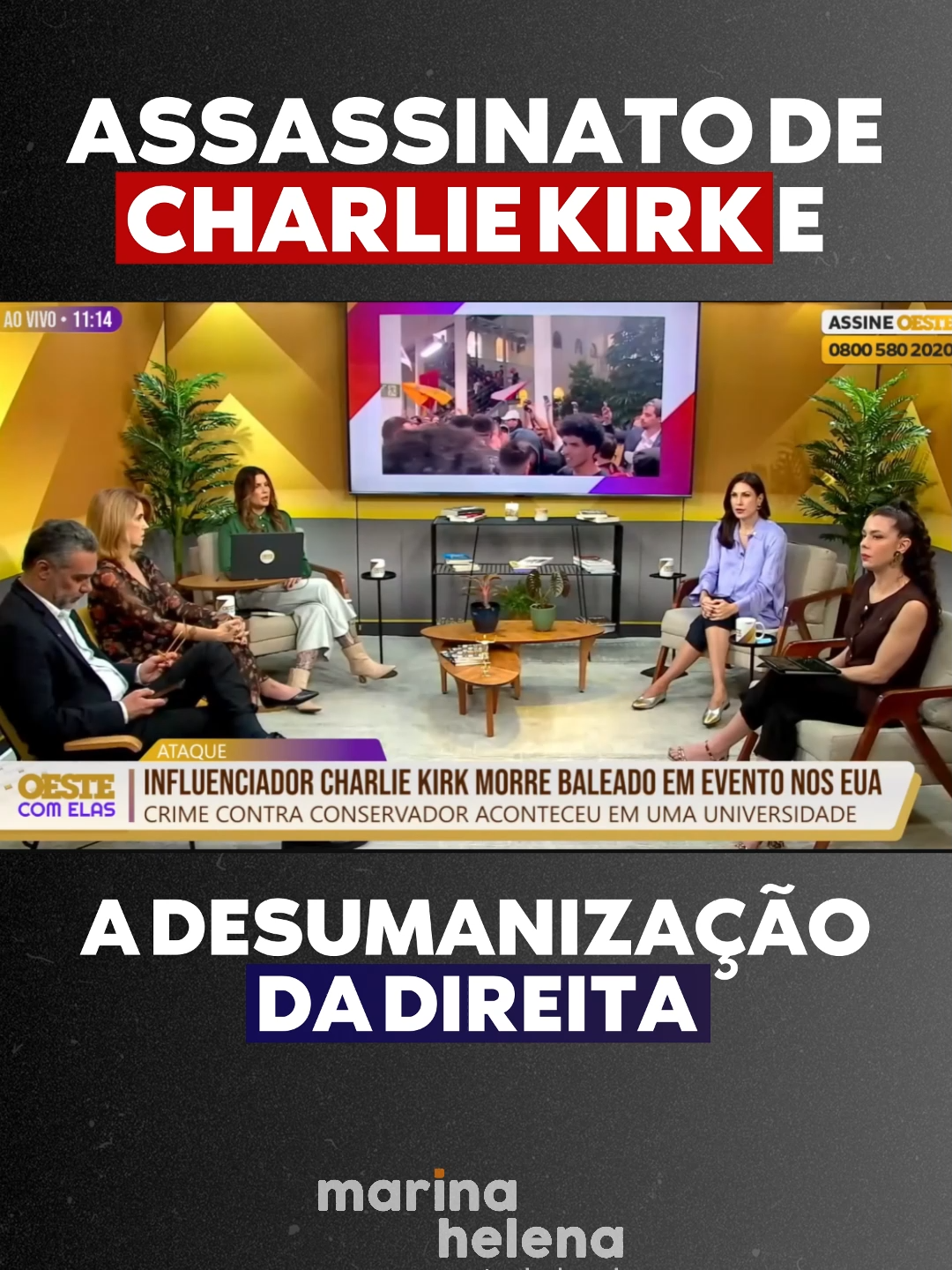 A tragédia de Charlie Kirk traz à tona a desumanização da direita, que tem como único objetivo estimular novos casos parecidos.