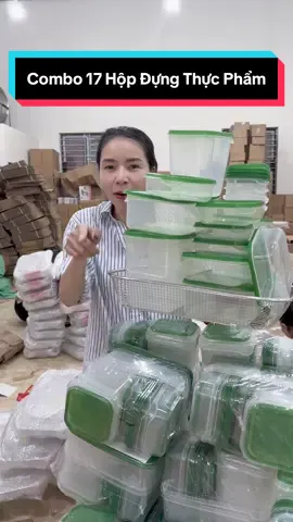 Combo 17 hộp đựng thực phẩm #combo17hopdungthucpham #17hopnhuadungthucpham #giadung #xoantienich 