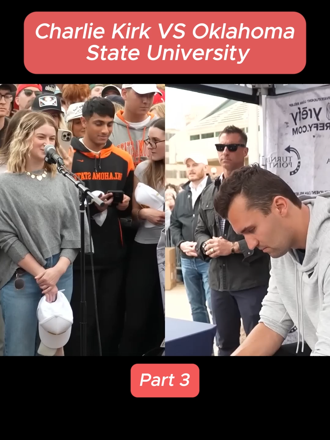 Charlie Kirk VS Oklahoma State University #charliekirk #oklahoma