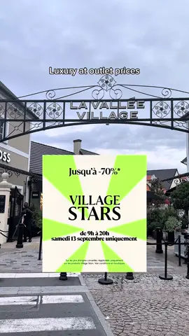 Les superbes promos continuent à @La Vallee Village 