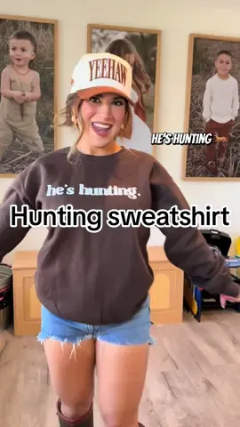 It’s almost hunting season wifeysss.🤎🦌 #heshunting #huntingsweatshirt #relateable #relateablewife #fallsweaters 