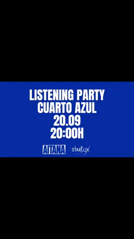 🌌✨ STARLUX PRESENTA: CUARTO AZUL – LISTENING PARTY ✨🌌 El momento que todos estábamos esperando ya está aquí. Después de semanas de preparación, emoción y secretos bien guardados, Starlux abre sus puertas para vivir algo único: la primera Listening Party de la historia de la comunidad. Este evento no es un simple concierto ni una quedada más. Es el inicio de algo mucho más grande: una experiencia inmersiva, creada con cariño y detalle, pensada para todos los que aman la música, los conciertos virtuales y, por supuesto, a Aitana. 🎤 ¿Qué puedes esperar? Desde el instante en que entres al juego, sentirás que formas parte de un auténtico espectáculo. Las luces, los efectos, el ambiente… todo ha sido diseñado para que te metas de lleno en el mundo de Cuarto Azul. No se trata solo de escuchar canciones: se trata de vivirlas. 🕖 Horarios importantes 	•	19:00h – Apertura del Backstage 🎟️ Solo para los que tengan entrada especial. Cinco tickets estuvieron disponibles, pero ya casi no queda ninguno… ¿serás uno de los pocos que consiga este acceso privilegiado? En el backstage podrás conocer a la Aitana de Starlux, sacarte fotos y vivir una experiencia VIP que recordarás siempre. 	•	19:30h – Apertura de puertas generales 🚪 A esta hora comenzará la entrada del público general. Es tu momento para asegurar un buen sitio, explorar el escenario y sentir cómo la expectación va creciendo. 	•	19:50h – El preludio 🌌 Poco antes de que empiece, las luces se apagarán, un azul brillante bañará todo el recinto y sonará música ambiente diseñada especialmente para acompañar esos nervios previos. Será el instante en el que todos sabremos: algo increíble está a punto de comenzar. 	•	20:00h – Inicio de la Listening Party 💥 La magia empieza. Luces, pantallas, efectos y, sobre todo, la música de Cuarto Azul como nunca antes la has escuchado. Durante casi dos horas, vivirás un viaje musical inmersivo, con transiciones y momentos que te pondrán la piel de gallina. 	•	21:45h (aprox.) – Cierre del evento 🌠 Todo lo bueno tiene un final… pero te prometemos que saldrás con la sensación de haber formado parte de algo histórico. Y tranquilo, porque esto no acaba aquí: Starlux tiene preparadas muchas más sorpresas. 💡 Lo que hace especial esta Listening Party No es solo un juego ni un evento más en Roblox. Es la unión de una comunidad. Es la oportunidad de vivir juntos una experiencia que mezcla creatividad, música y amistad. Cada detalle ha sido trabajado pensando en ti: desde los colores de las luces hasta el ambiente previo, desde los efectos hasta la forma en la que suena cada canción. 🎟️ Entradas Backstage Estas entradas son limitadísimas. Con ellas tendrás acceso exclusivo antes que nadie, podrás explorar el backstage y vivir algo que no se repetirá. Solo quedan 2 en stock, y estamos pensando si sortear alguna para dar la oportunidad a alguien más… así que mantente atento, porque puede ser tu gran momento. 🔥 Este es solo el comienzo La Listening Party de Cuarto Azul es el pistoletazo de salida de una nueva etapa en Starlux. Vendrán más eventos, más conciertos, más Starfests… y cada vez crecerá más la magia. Ser de los primeros en vivirlo significa que formarás parte de la historia desde el inicio. 🌟 Prepárate para ser testigo de algo único. No será solo una noche cualquiera. Será la noche en que la música y las estrellas se junten para iluminar Starlux. ✨ STARLUX – CUARTO AZUL LISTENING PARTY 📅 20 de septiembre 🕗 20:00h (hora española) 🌌 Solo en Roblox y con toda la comunidad de Discord #aitana #robloxx #CuartoAzul #listeningparty #robloxconcert 