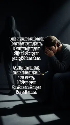 💥Tak mampu terus terang, tak usah berkhianat—itulah prinsip yang sering dilupakan dalam pusaran kehidupan. Kejujuran memang membutuhkan keberanian, tetapi kepalsuan membutuhkan keberanian yang lebih besar untuk menanggung rasa bersalah yang menumpuk. Ketika seseorang memilih berkhianat karena takut terbuka, ia sejatinya menukar harga diri dengan kepuasan sesaat. Berkhianat bukan hanya melukai orang lain, tetapi juga merusak diri sendiri dari dalam. Jiwa yang memaksa dusta untuk menutupi ketakutan akan selalu resah, karena kebenaran memiliki cara yang tak terelakkan untuk muncul. Sedangkan mereka yang memilih diam meski tak mampu bicara jujur, masih menjaga integritasnya—tidak menambahkan luka pada luka yang sudah ada. Kebenaran dan kejujuran bukan ukuran keberanian yang sama bagi setiap orang, namun berkhianat adalah pilihan yang selalu meninggalkan jejak pahit. Lebih baik menunduk dalam diam daripada menebar luka yang tak bisa diperbaiki. Maka, jika tak mampu terus terang, bersikaplah diam. Jangan biarkan ketakutan menuntunmu pada pengkhianatan, karena keheningan yang jujur lebih mulia daripada kata-kata yang melukai. ‎💬 Yuk, tulis komentar versi kamu! ‎📢 Pernah ngalamin hal yang sama? Cerita dong!  di kolam komentar ya, beri kritik & sarannya agar lebih baik. ‎ ‎📌 Subscribe YouTube | 👍 Follow Facebook | ❤️ Ikuti TikTok ‎Setiap konten kami dibuat dengan hati, untuk menemani harimu. ‎ ‎👉tiktok.com/@waskito7000 👉facebook.com/Waskito7000 ‎👉Instagram.com/waskito7000 ‎👉Youtube.com/@Waskito7000 ‎#fyp #viral #trending #statuswa #untuksemuaorang 