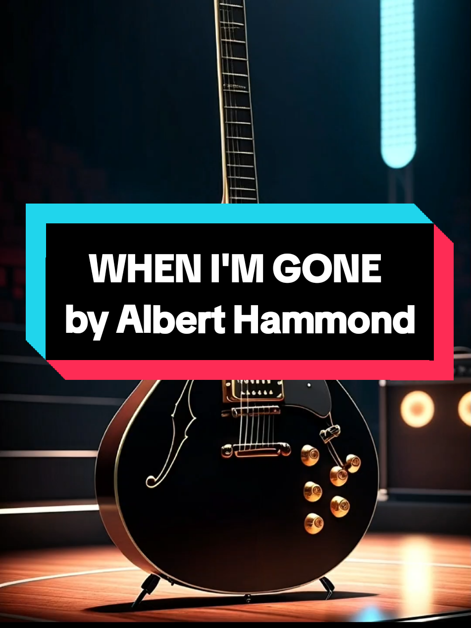 Albert Hammond released “When I'm Gone” in 1981 #whenimgone #alberthammond #lyrics #lipsync #songwithlyrics 