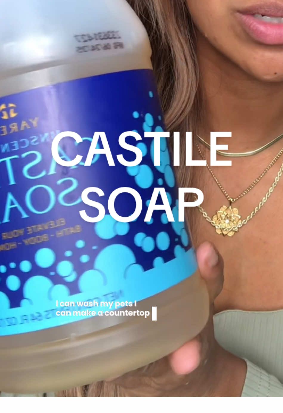 Castile soap is the holy grail if your new to your nontoxic living journey. This brand is Unscented and organic!  #nontoxicswaps #nontoxic #castilesoap #soap #tiktokshopcreatorpicks 
