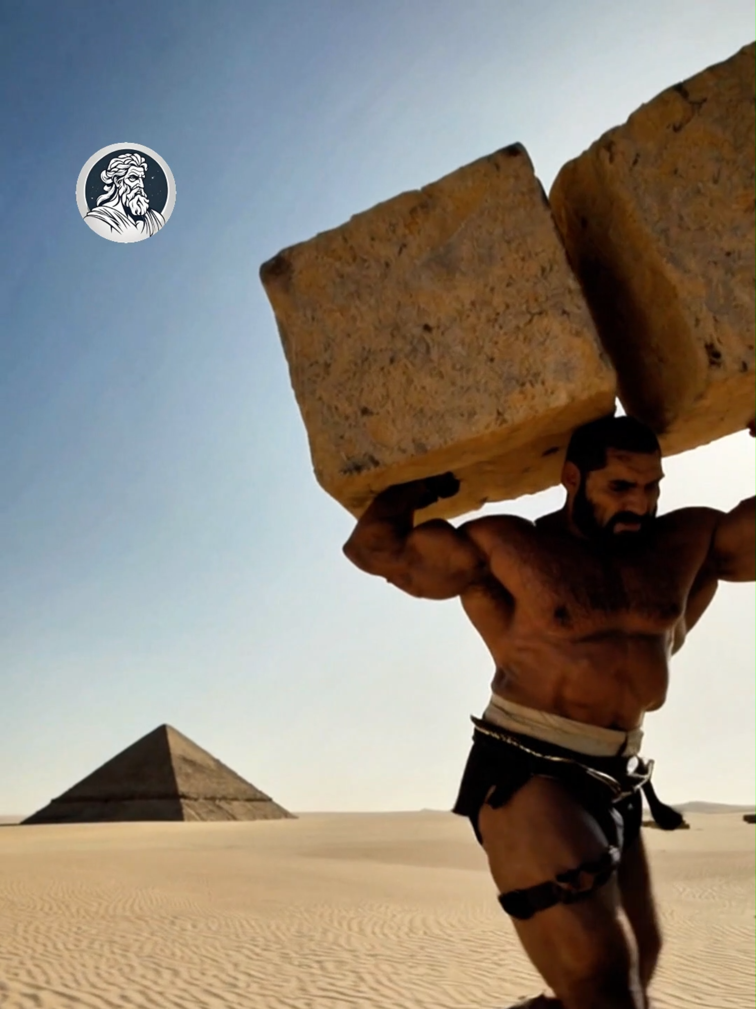 HOW THE PYRAMIDS WERE MADE #cadamitologia #ai #fyp #giants #desert #egypt #pyramids #alien