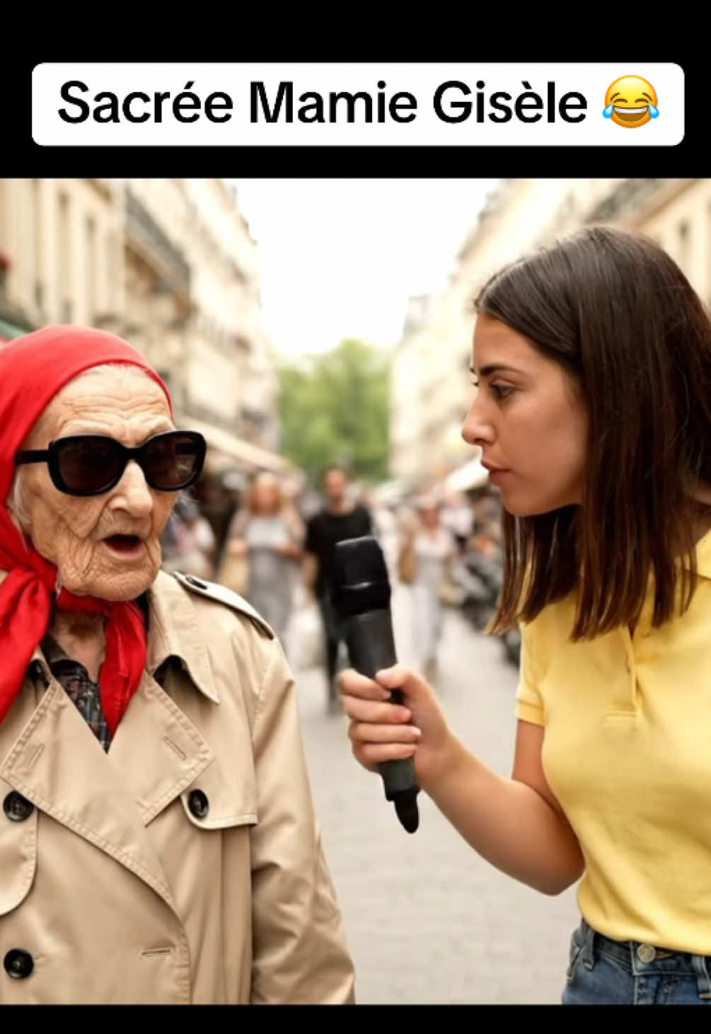 Compilation des aventures de Mamie Gisèle 😂 #drole #france #ia #mdr #mamie 
