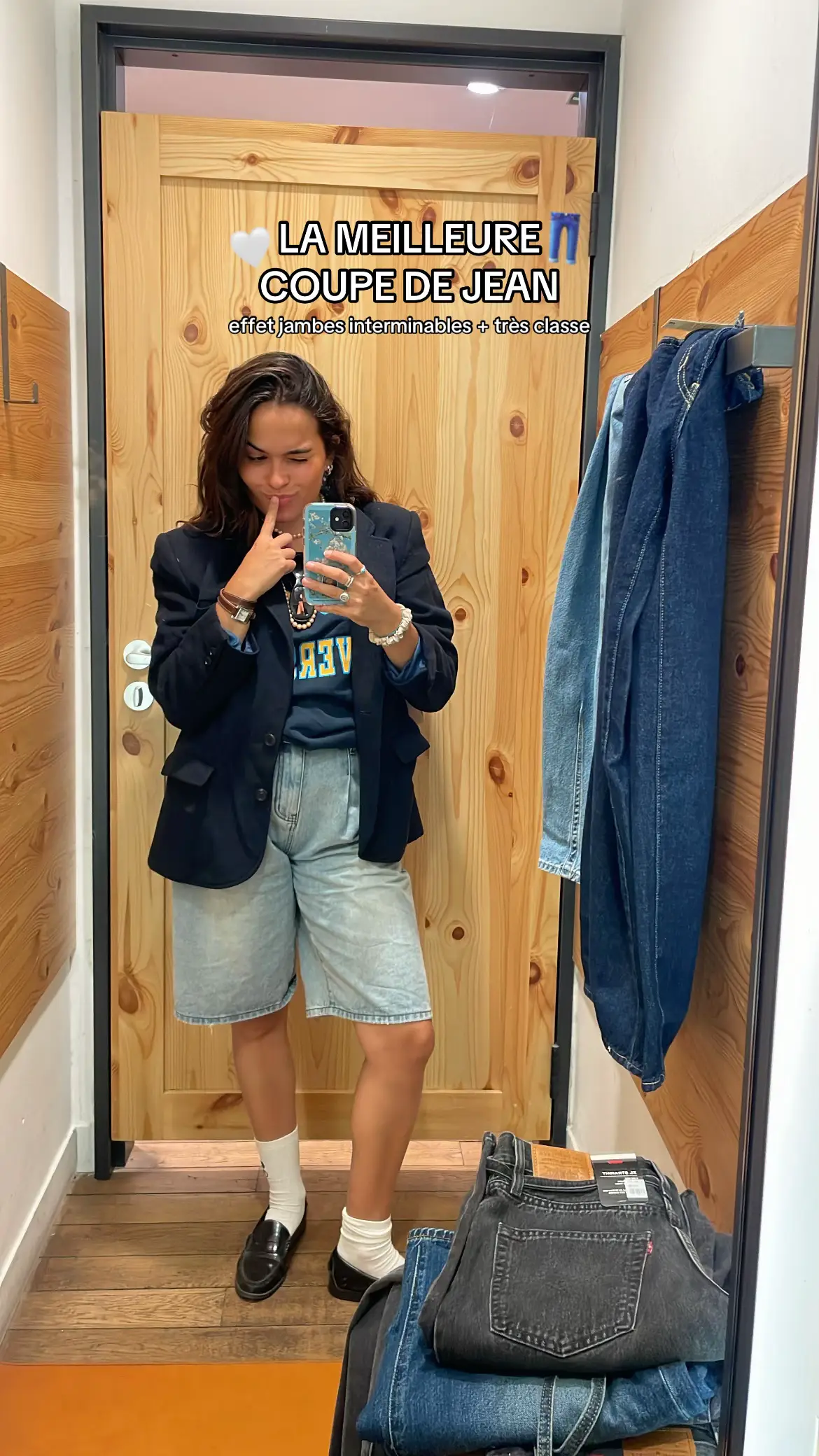 je passe de 1m60 à 1m70 🥹🫣 #jeans #levis #outfitinspo 