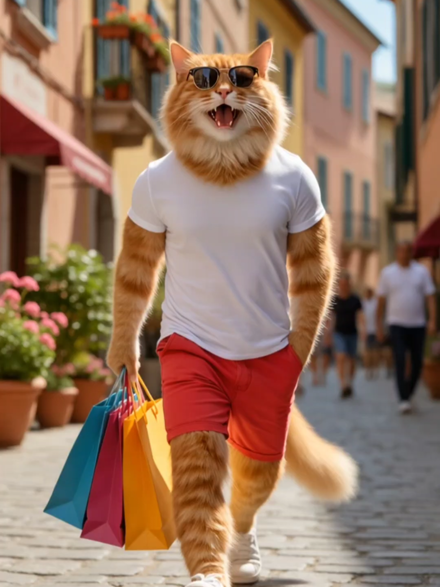 Retail therapy 😹#HappyCat#CatTok#FunnyCat#creatorsearchinsights#ViralMood 