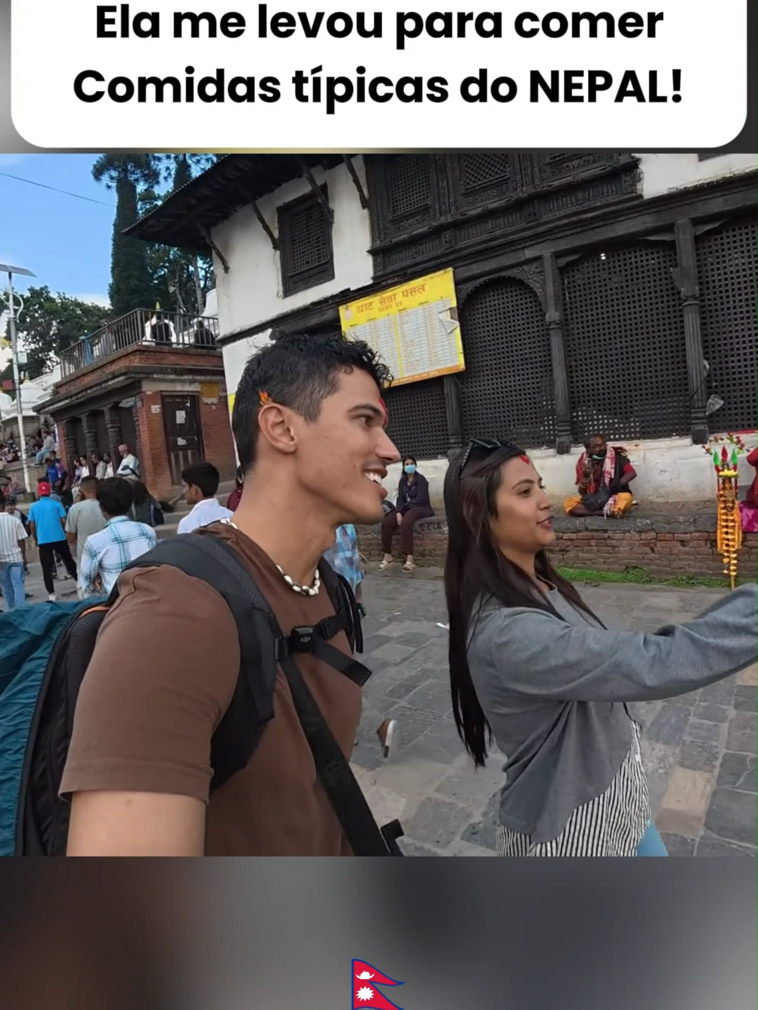 Ela me levou para comer Comidas típicas do NEPAL! #mochileiros #viagem #nomade #mochila #mochileiroraiz #diegocostalonga #nepal